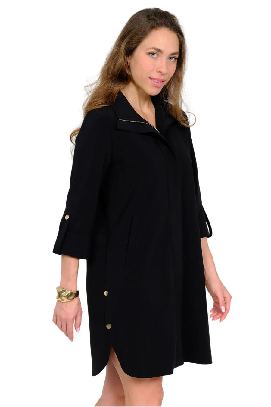 Milo Hidden Placket Zip Dress