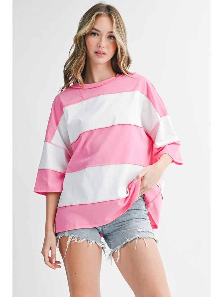 Polly Color Block Top