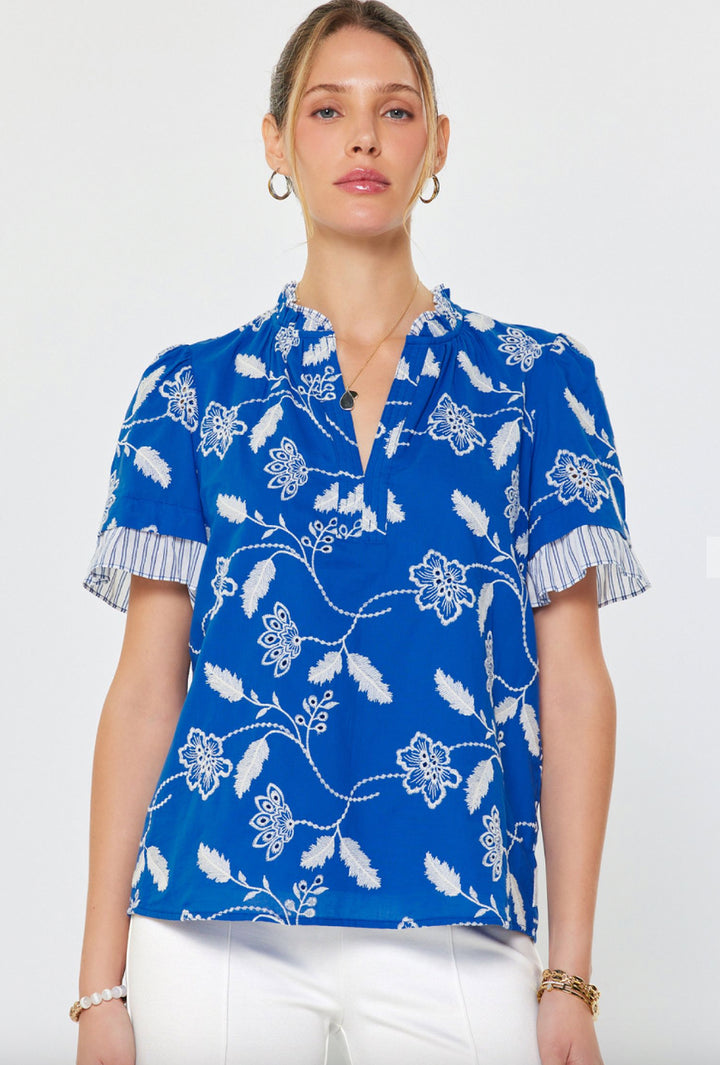 Floral Embroidered Blouse