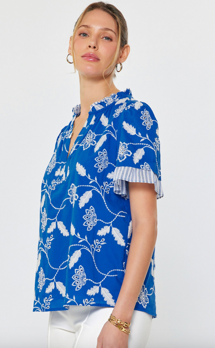 Floral Embroidered Blouse