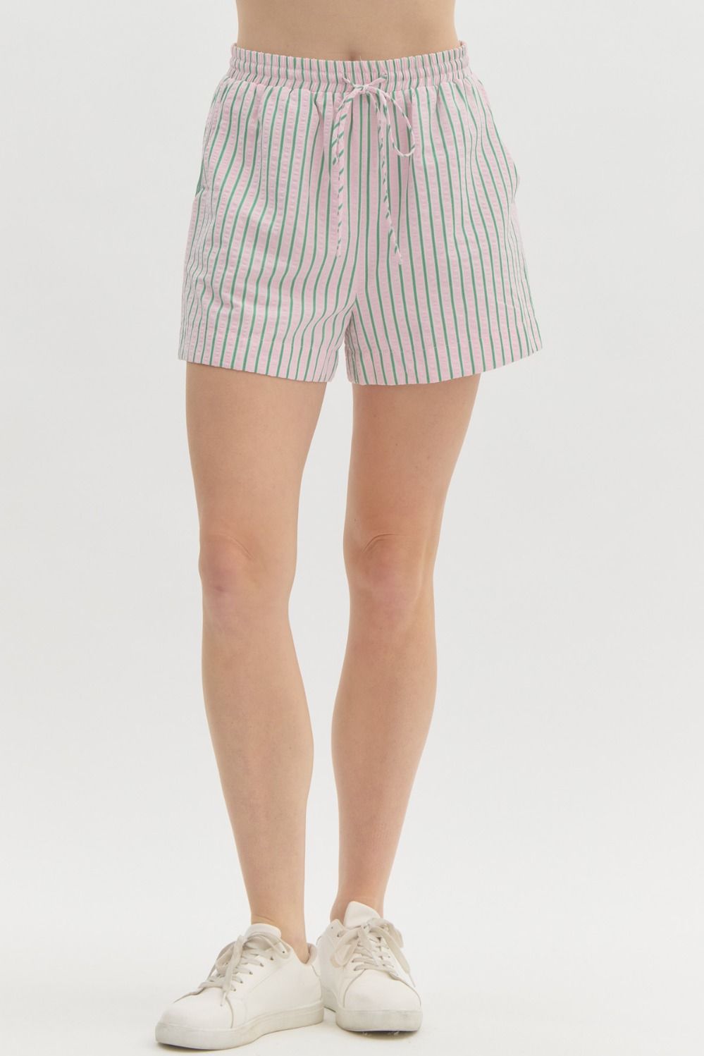 Stripe High Waisted Shorts