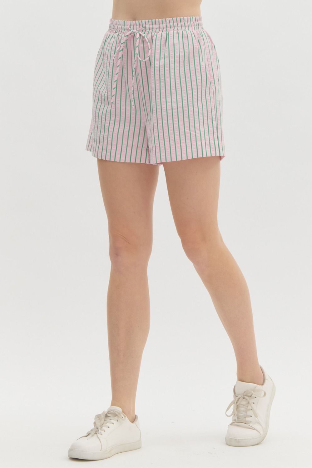 Stripe High Waisted Shorts