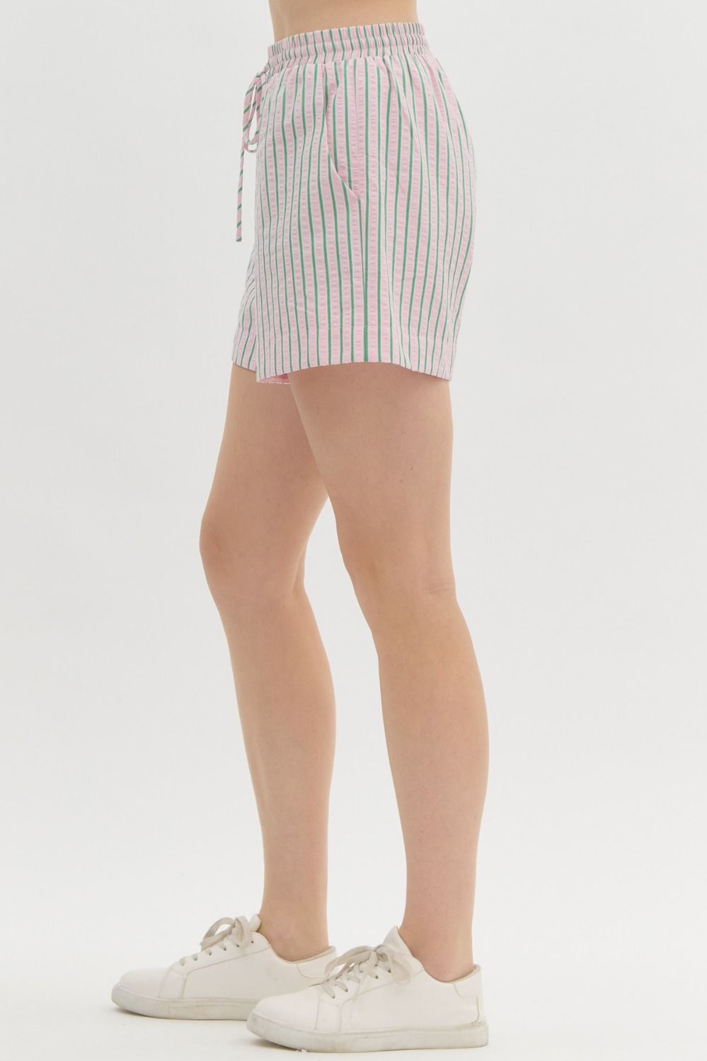 Stripe High Waisted Shorts