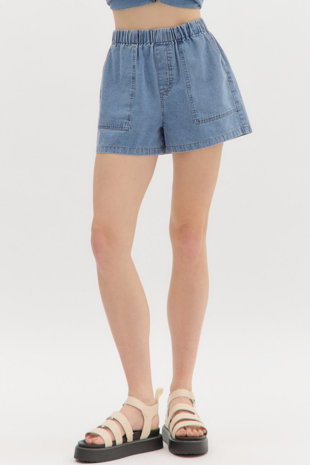 Soft Denim Shorts