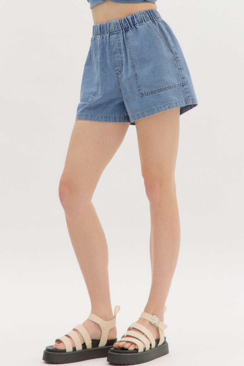 Soft Denim Shorts