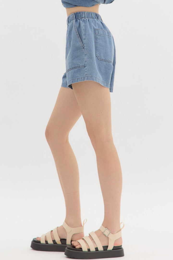 Soft Denim Shorts