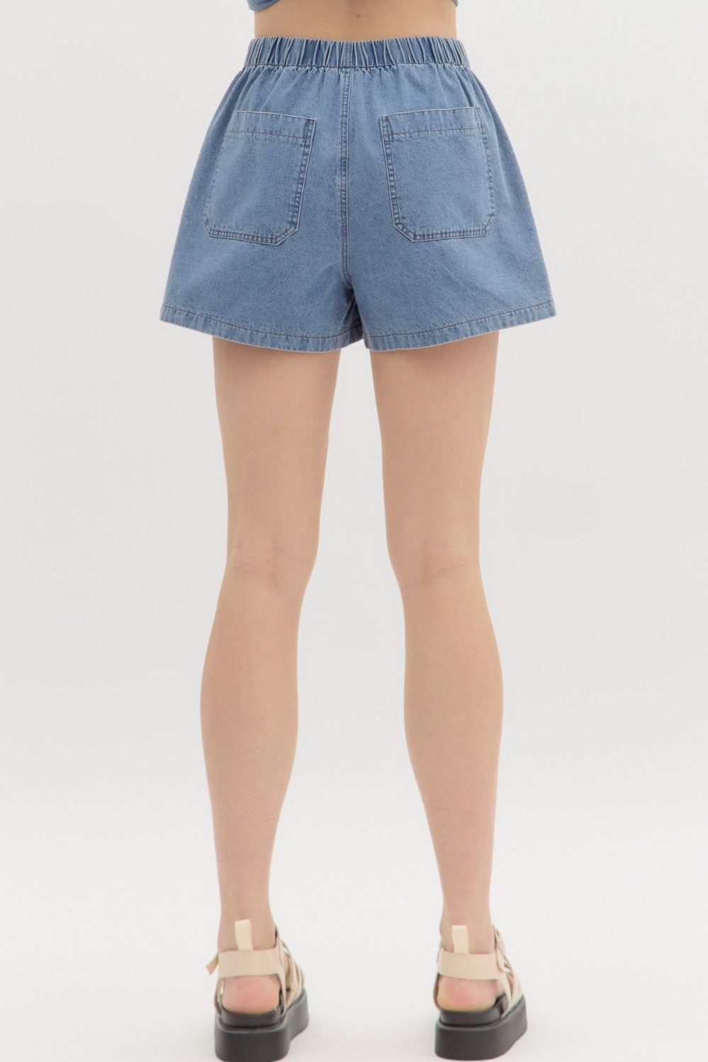 Soft Denim Shorts