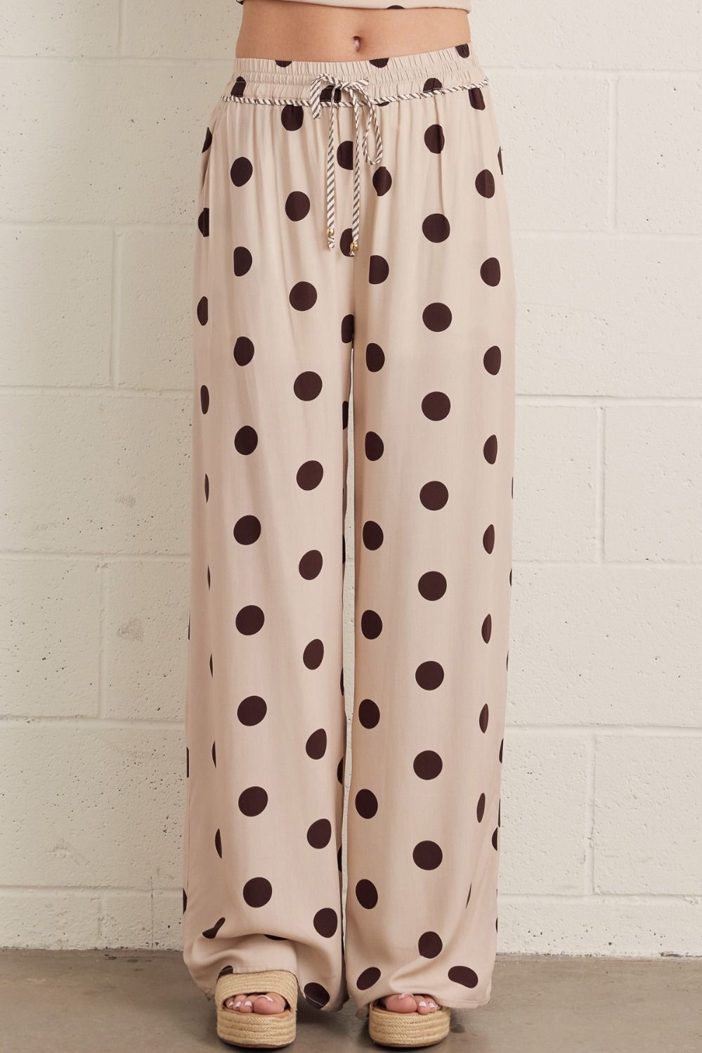 Polka Dot Wide Leg Pant
