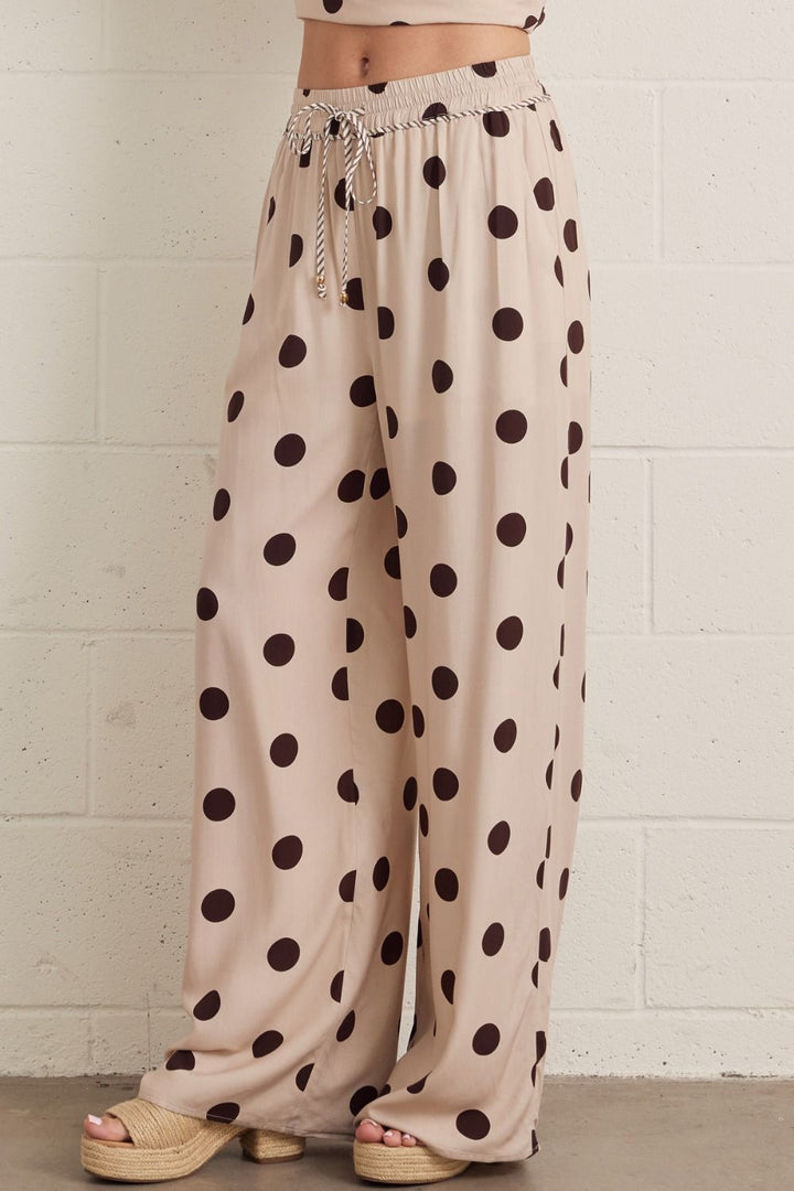 Polka Dot Wide Leg Pant