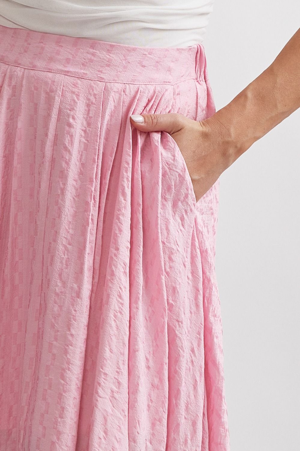 Textured Long Skirt
