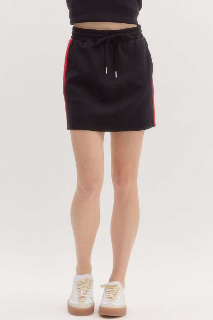 Solid Jersey Knit Skirt