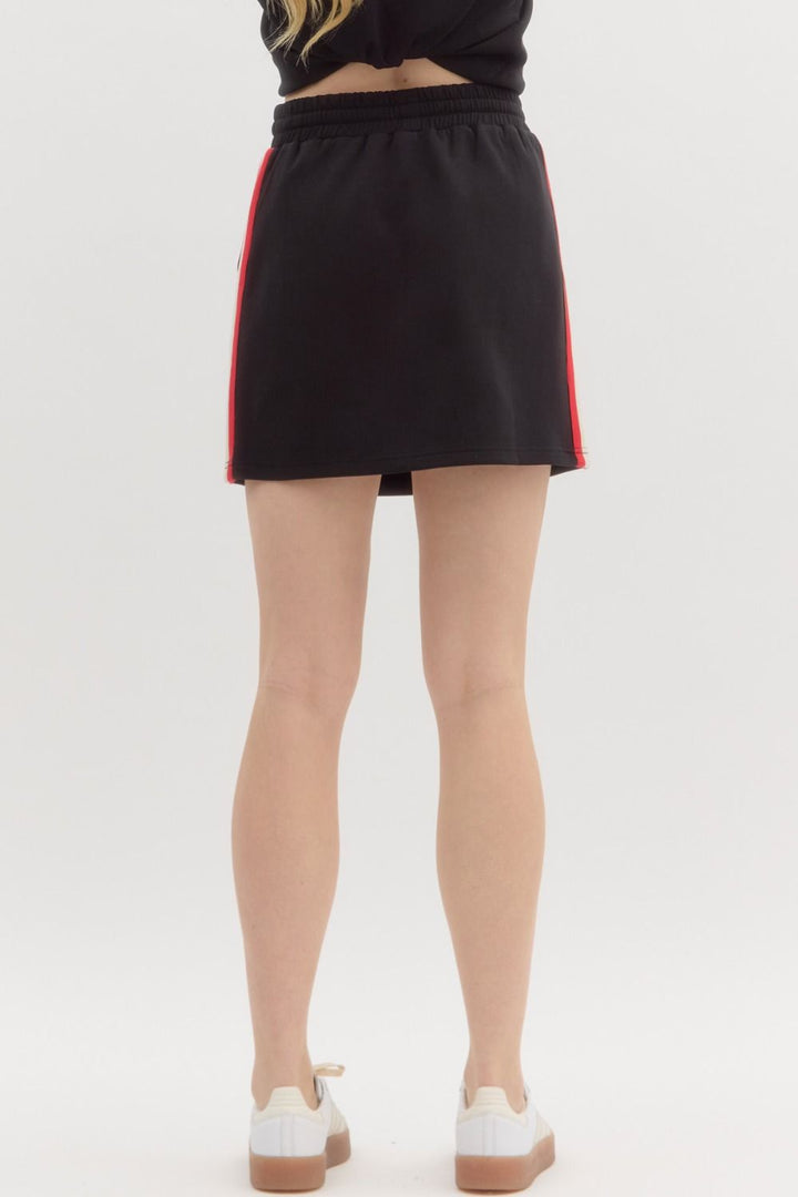 Solid Jersey Knit Skirt