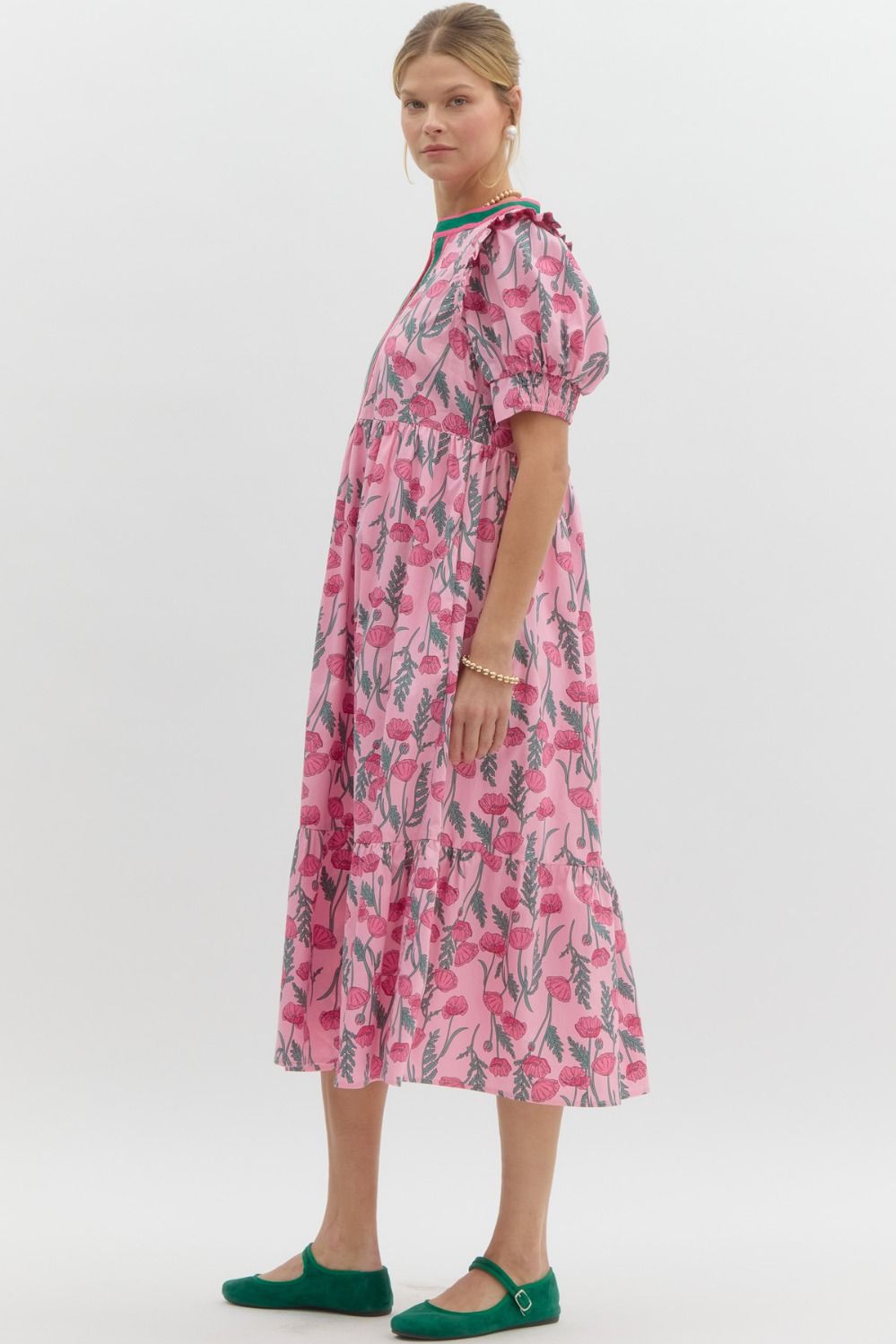 Flower Fields Midi Dress