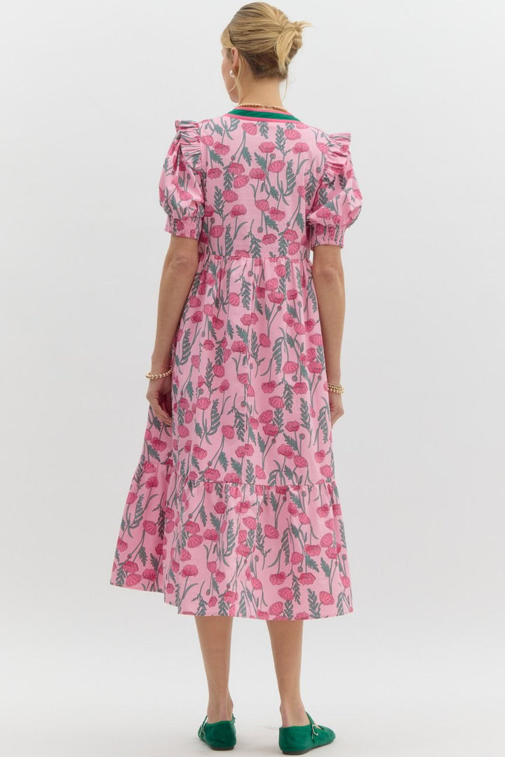 Flower Fields Midi Dress