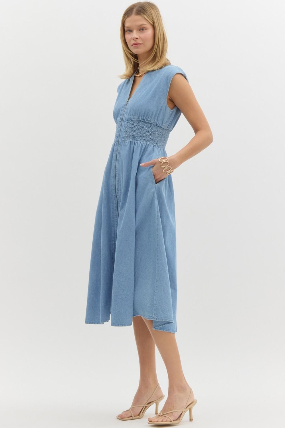 Denim Days Midi Dress