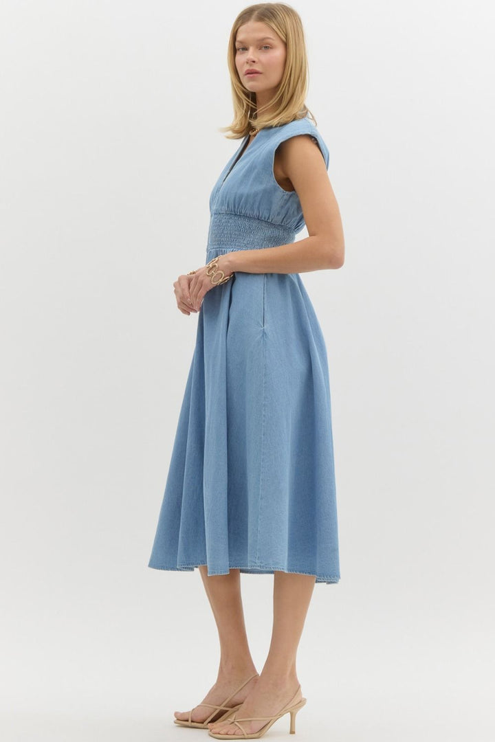 Denim Days Midi Dress