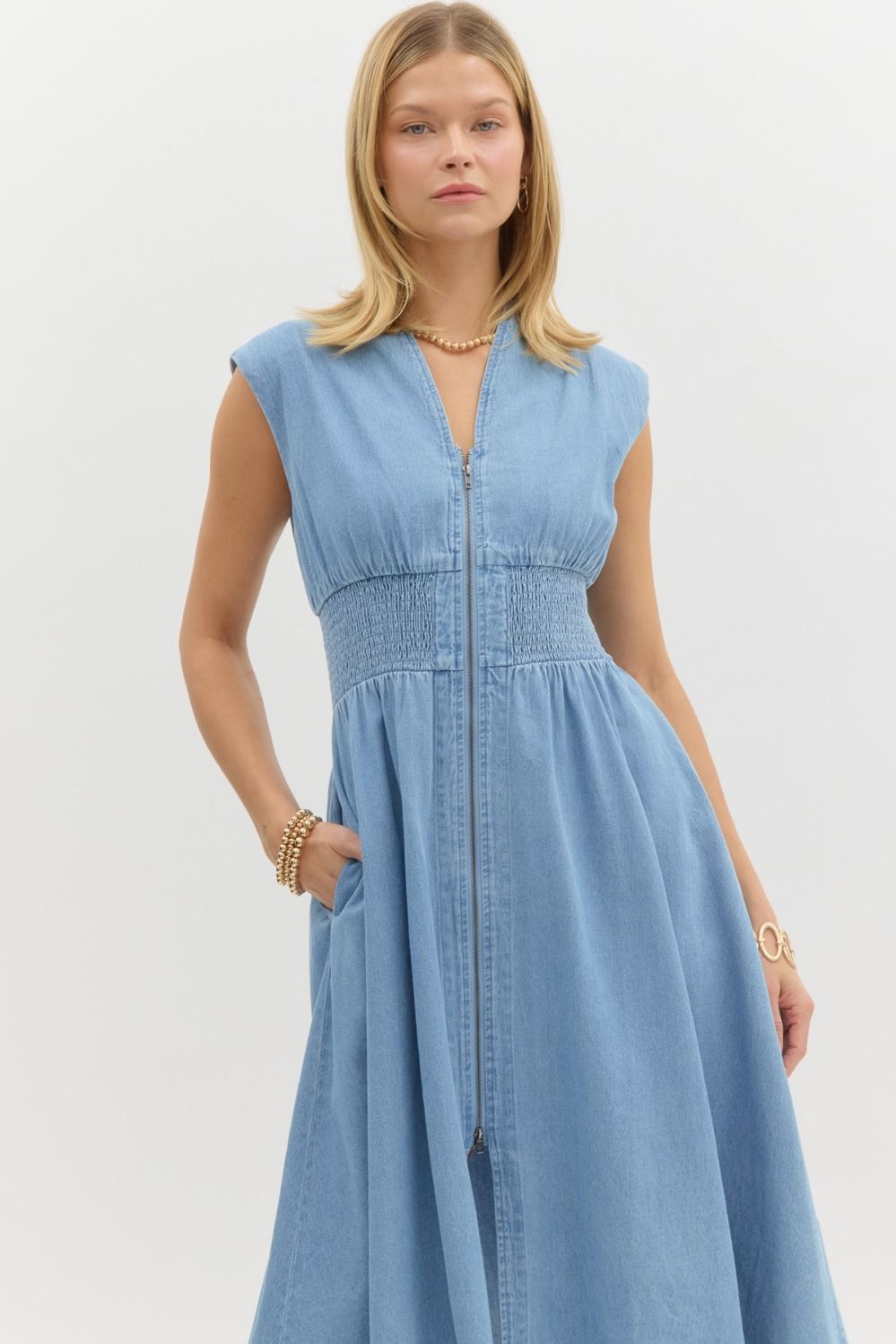 Denim Days Midi Dress