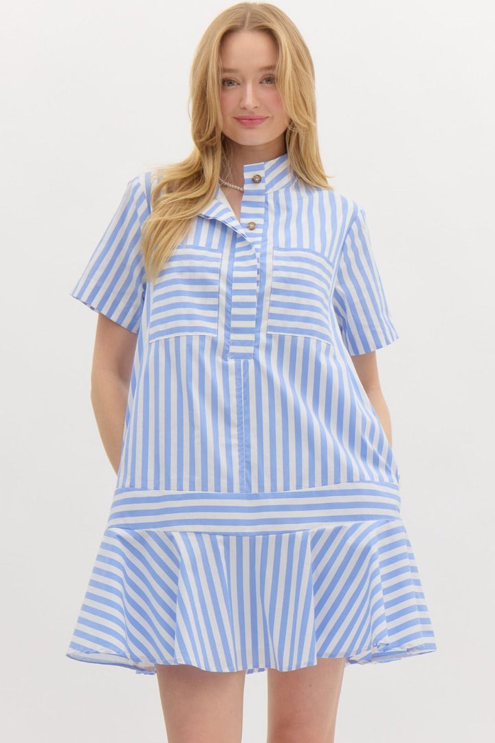 Stripe Mini Dress