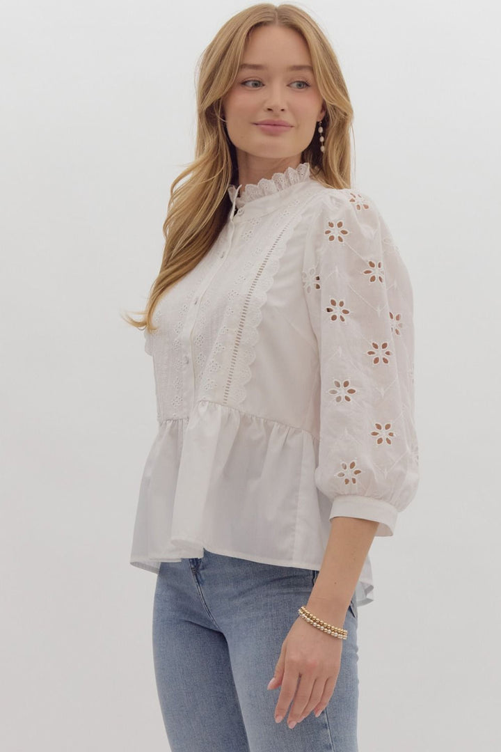 Eyelet Lace Blouse