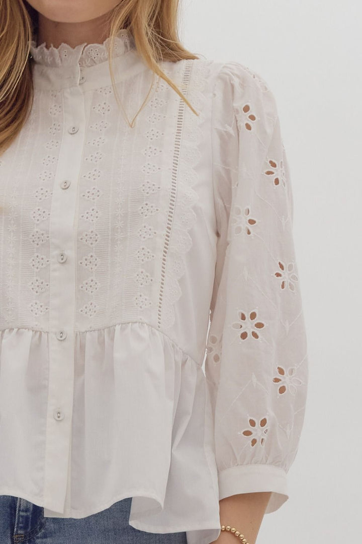 Eyelet Lace Blouse