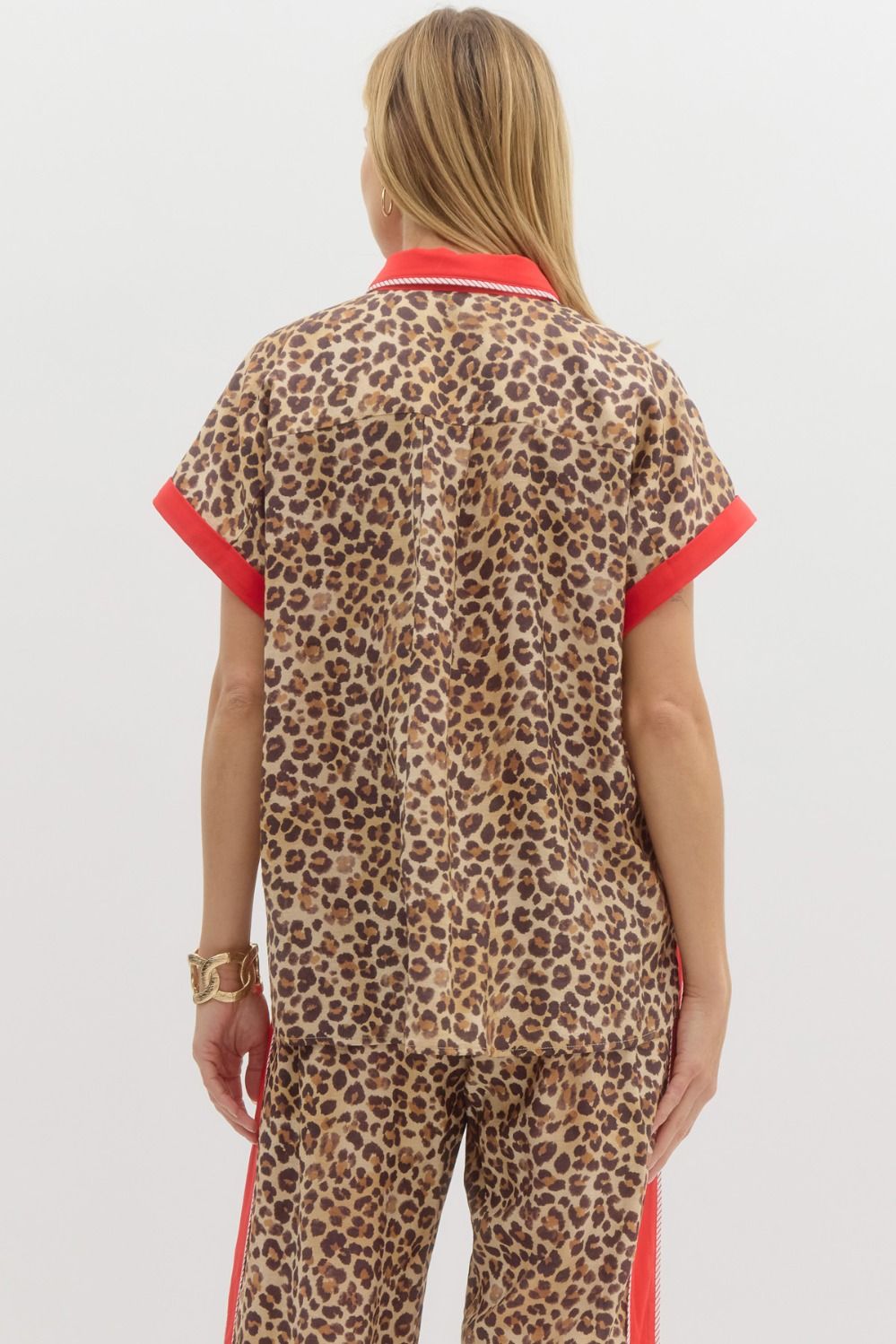 Leopard Short Sleeve Top