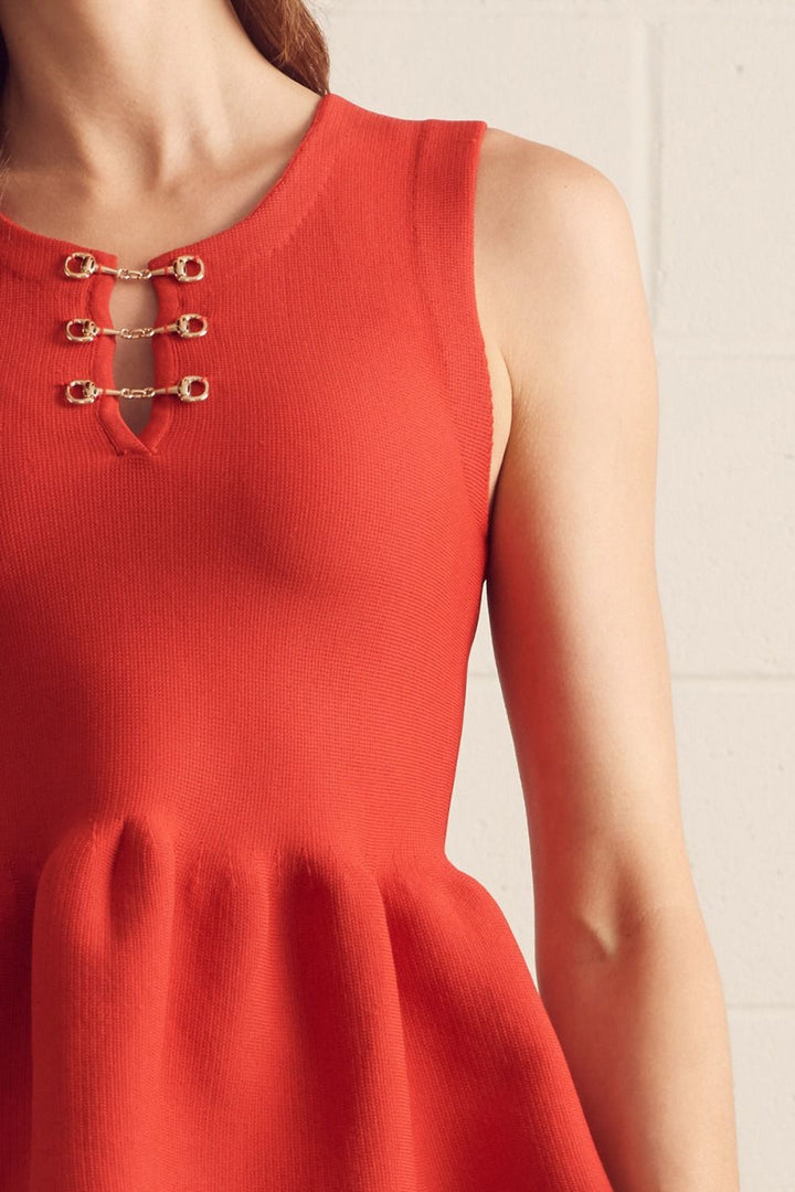 Knit Hardware Detail Top