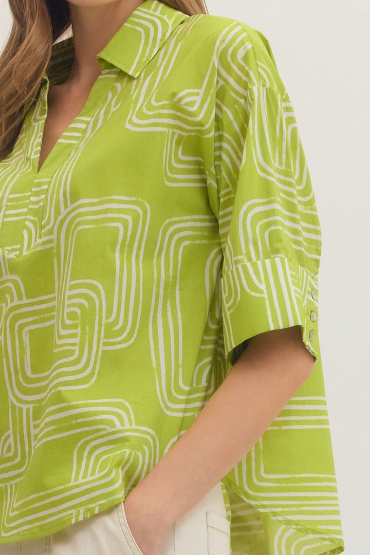 Abstract Print Top