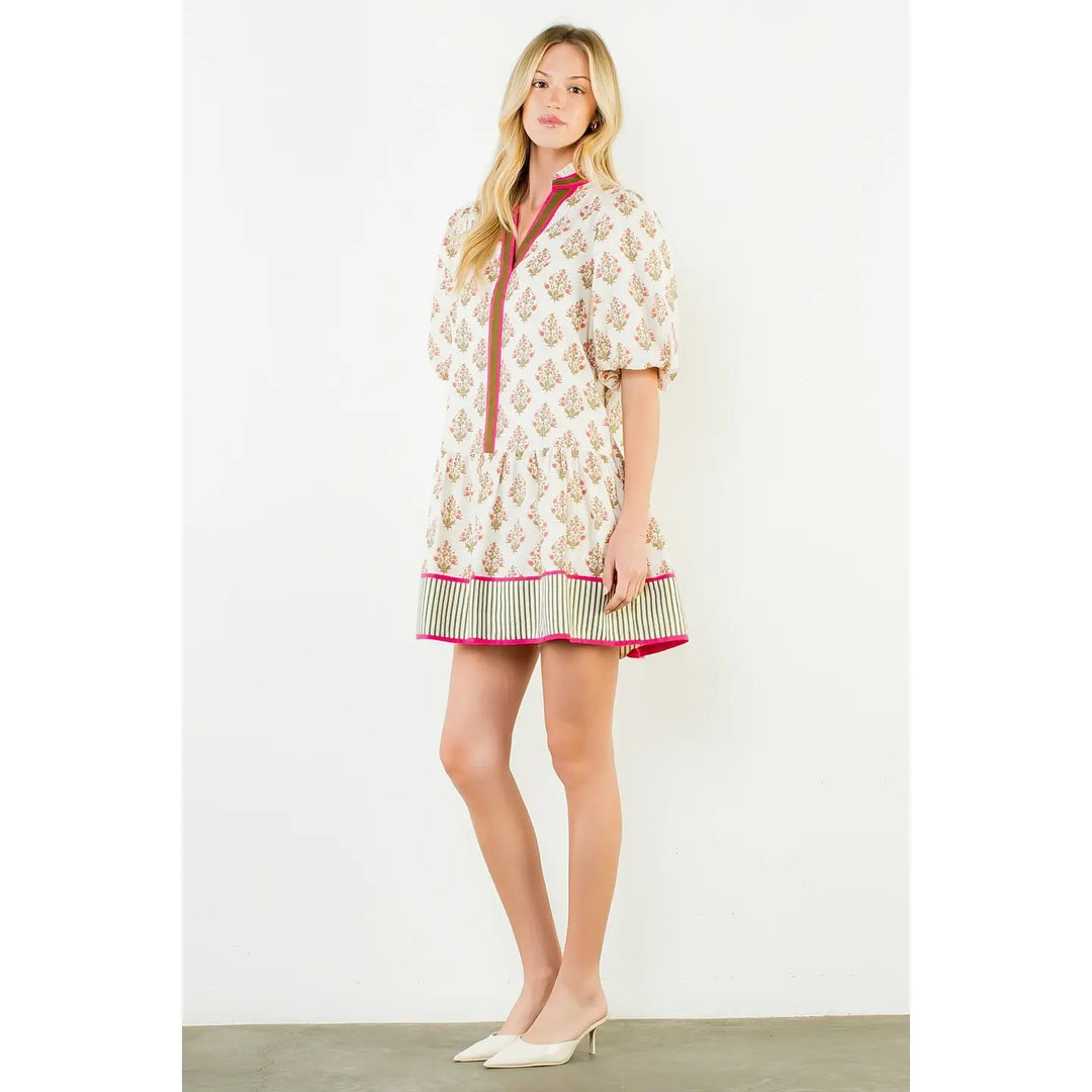 All Over Floral Short Dress
