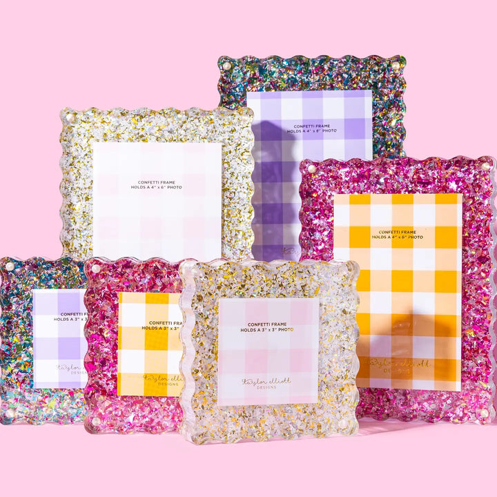 Small Pearl Confetti Frame