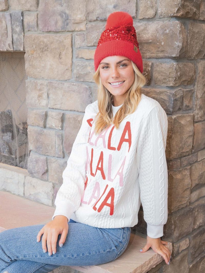 FALALA Braided Crewneck Sweater