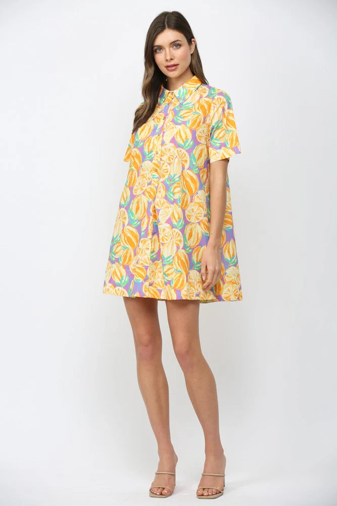 Fruit Print Dress
