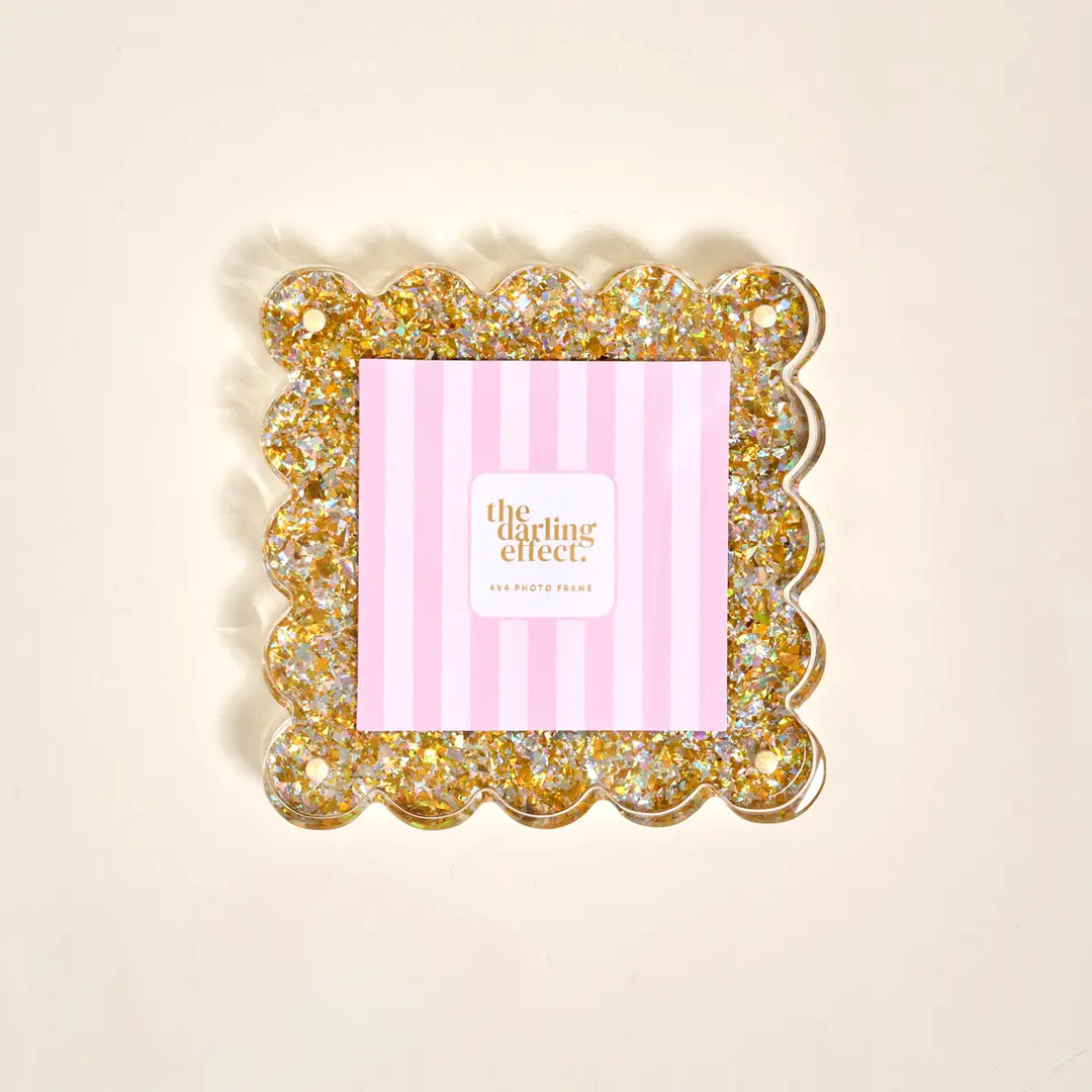 Square Scalloped Acrylic Picture Frame