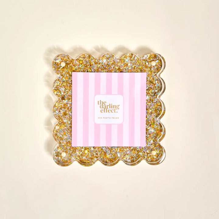 Square Scalloped Acrylic Picture Frame