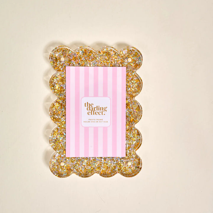 Rectangle Scalloped Acrylic Frame