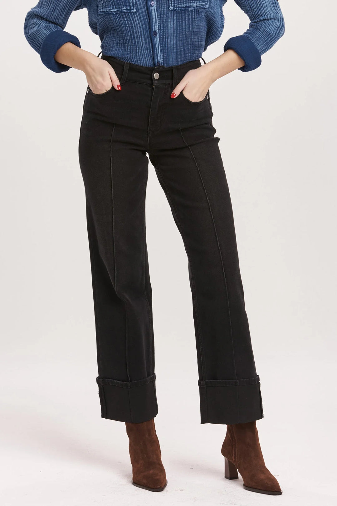 Holly Super High Rise Ankle Straight Jeans