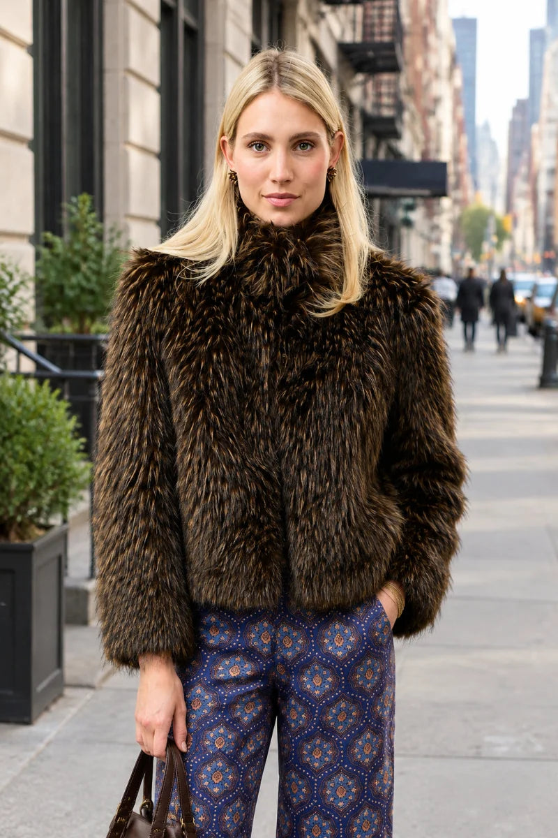 Rock Star Faux Fur Jacket