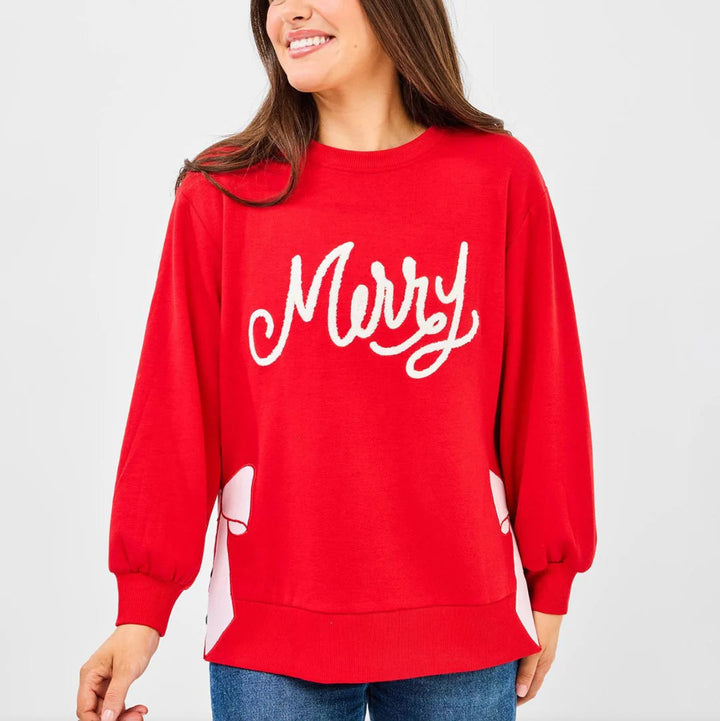 Lakelyn Merry Bow Sweatshirt