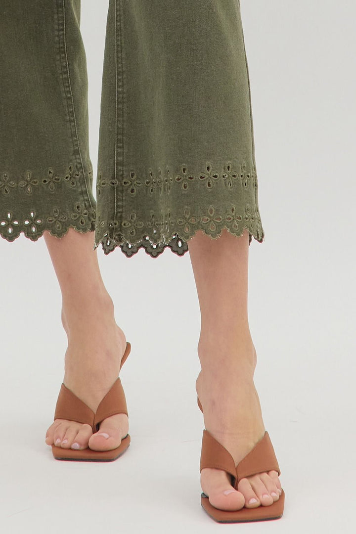 Lace Trim Pant