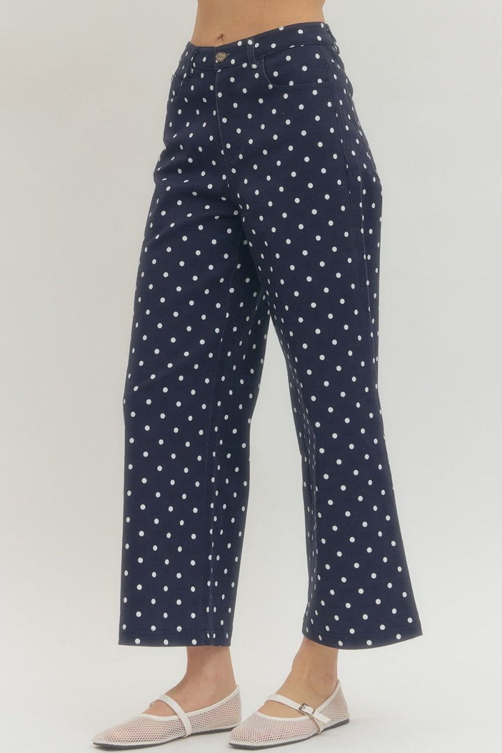 Polka Dot Wide Leg Pant