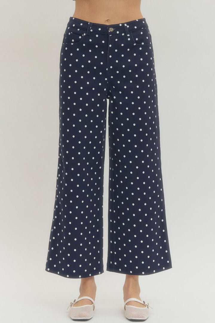 Polka Dot Wide Leg Pant