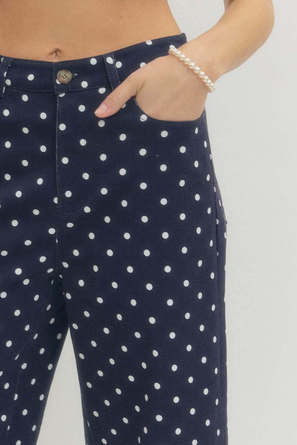 Polka Dot Wide Leg Pant