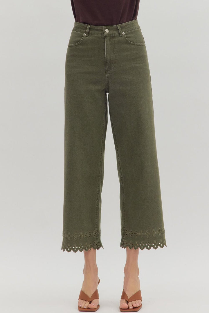 Lace Trim Pant
