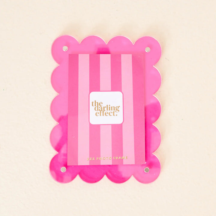 Rectangle Scalloped Acrylic Frame