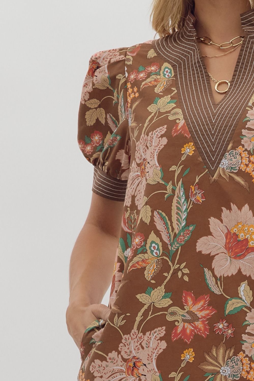Floral Print Mini Dress