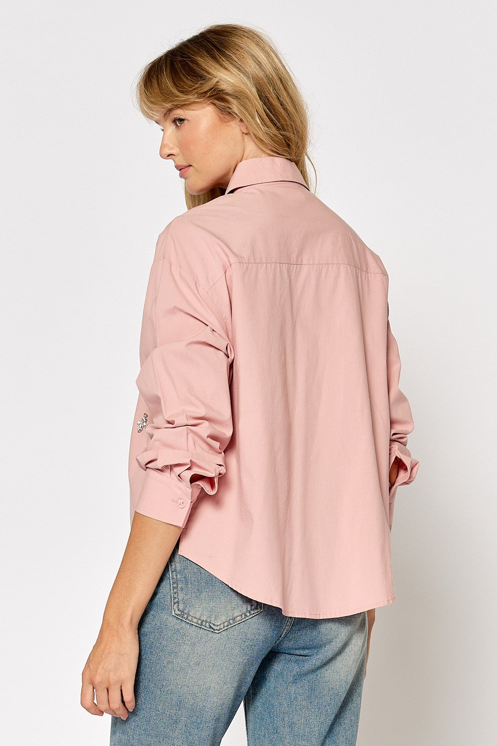 Jewel Button Down Top