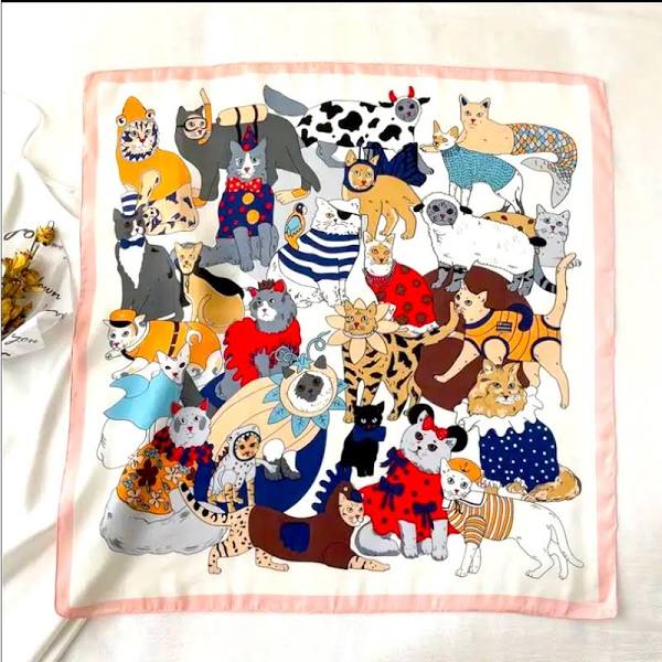 Small Square Silk Scarf