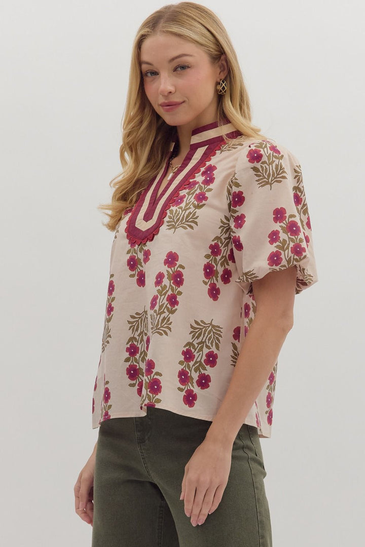 Floral Print Top