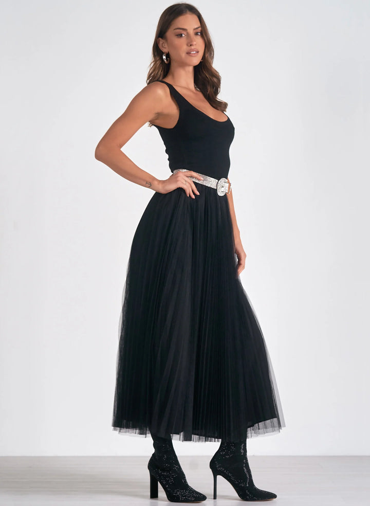 Tulle Midi Skirt