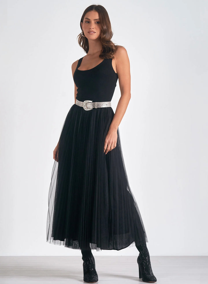 Tulle Midi Skirt