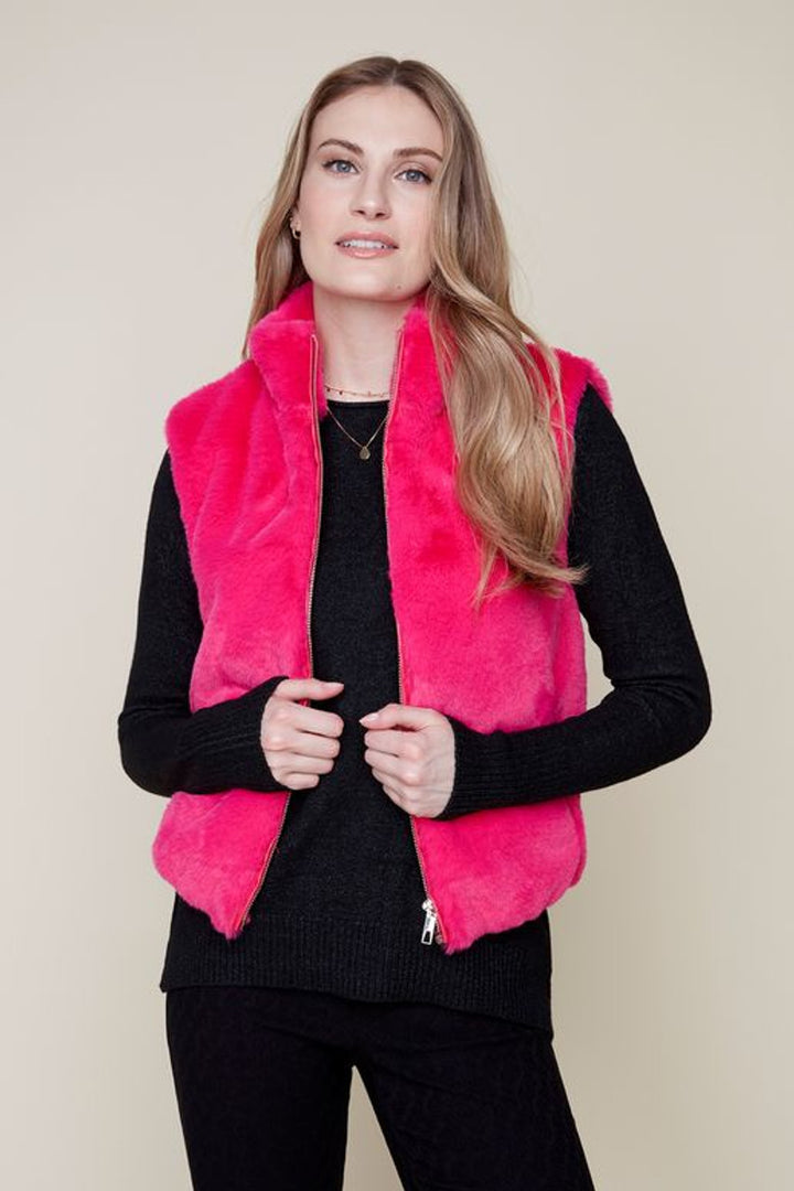 Cropped Fur Vest